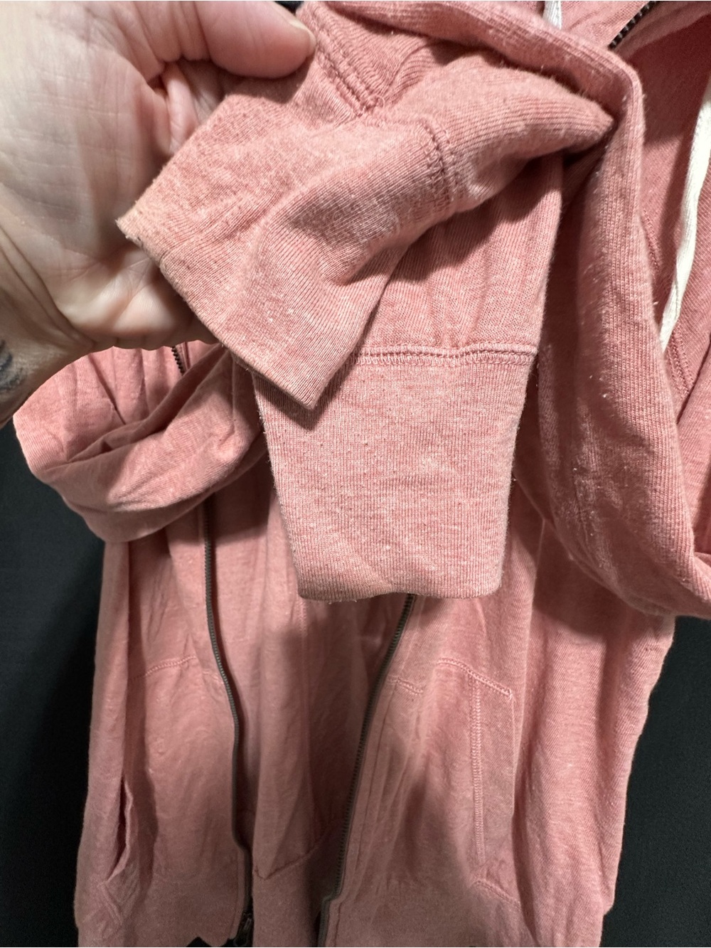 Nike Sportswear Gym Vintage Full-Zip Hoodie Pink Medium - Picture 7 of 9